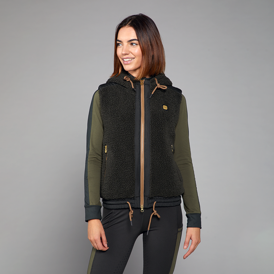 Trigema Fleece Weste Gilet, Blu (Nave 046), S Donna Trigema Fleece Weste Gilet, Blu (Nave 046), S Donna