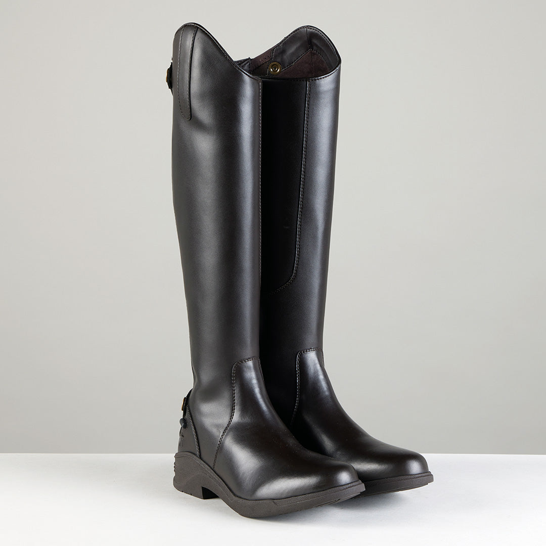 Back zipper riding boots best sale