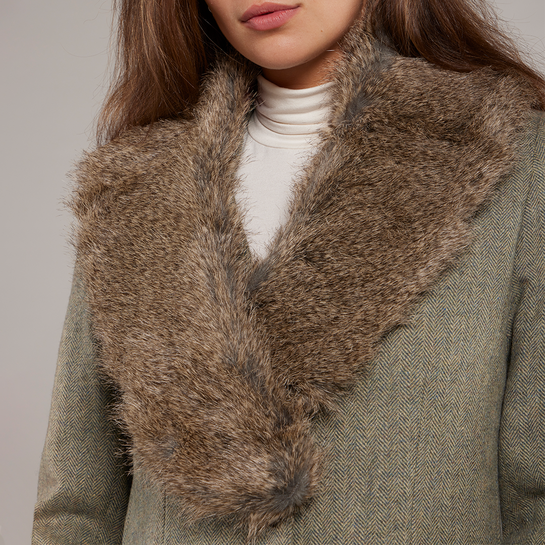 Berrington Faux Fur Shawl