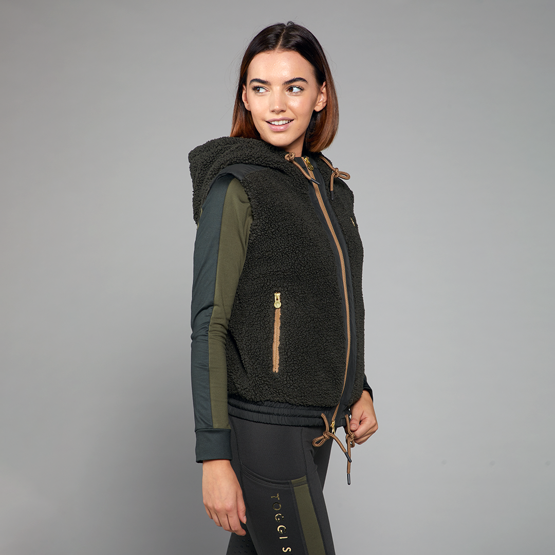 Brooks Sherpa Fleece Gilet Toggi