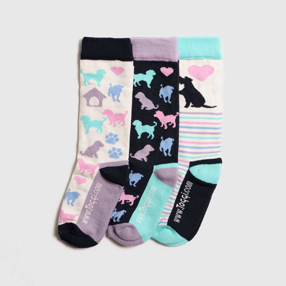 Doggy Children's 3 Pack Socks