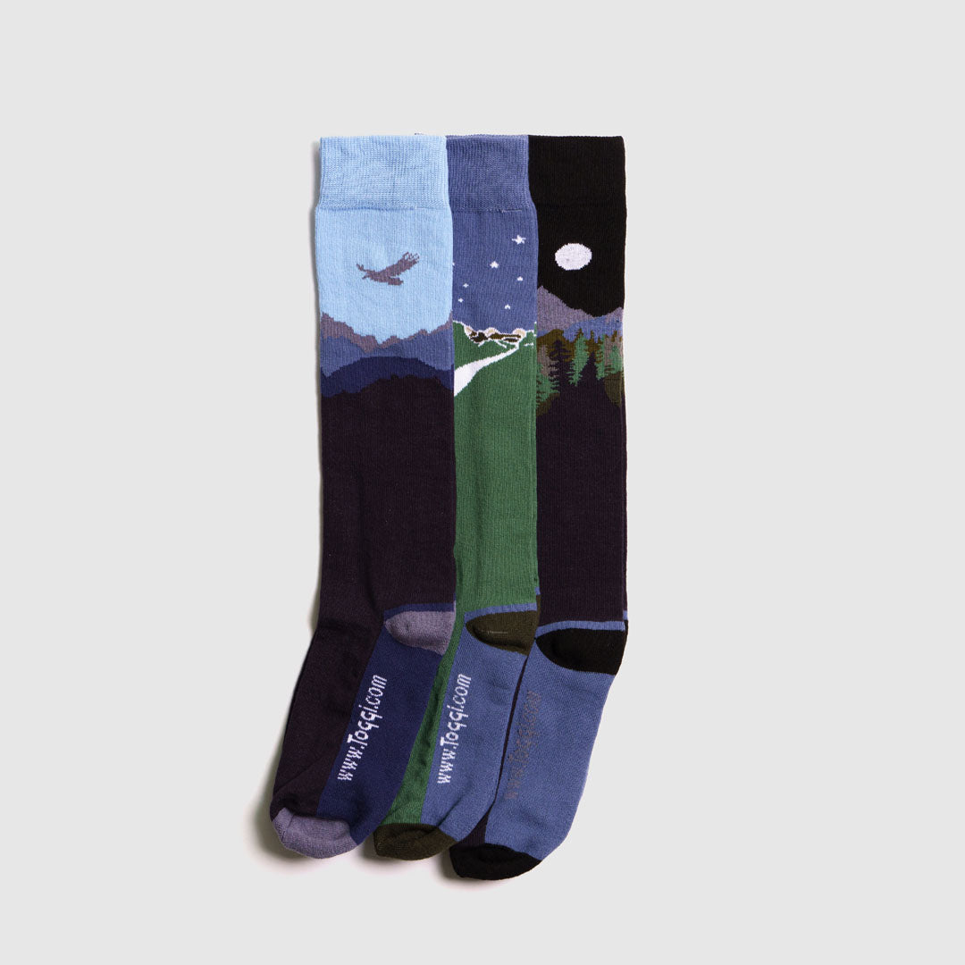 Landscape 3 Pack Socks