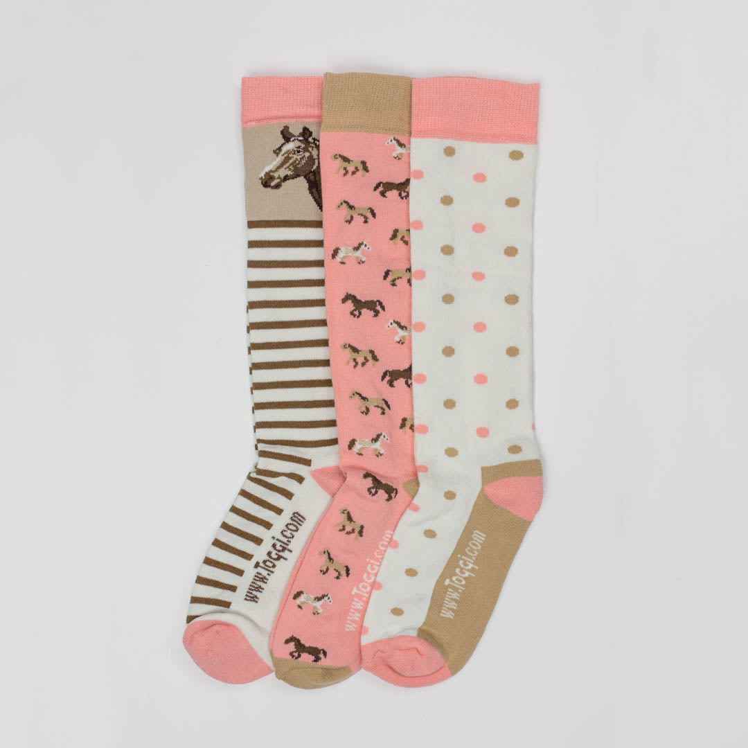 Horses Head 3 Pack Socks